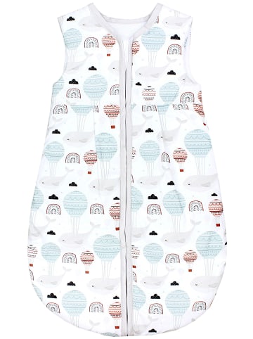Baby Ganzjahres Schlafsack Ärmellos Wattiert in weiß Modell 5