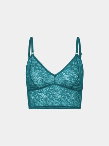 ICONIC LACE BRALETTE TOP in tiefseeblau