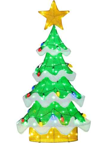 130 cm LED Weihnachtsbaum in Grün