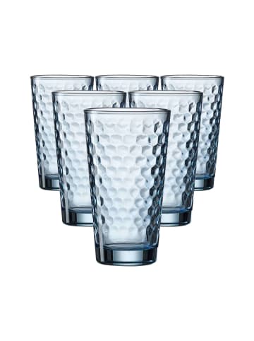 6er Set Longdrinkgläser Favo in Blau 400 ml