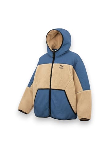 Fleecejacke Sherpa Hooded Jacket in Blau