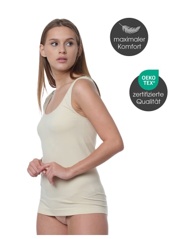 Seamless Unterhemd - Top 4er Set Tank Top in haut