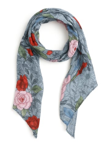 Italienischer Schal " Tessy " in jeans