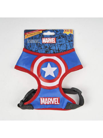 Avengers Hundegeschirr XS Größe für kleine Hunde im Marvel-Design in Blau