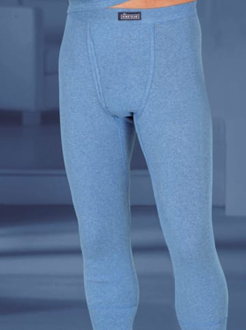 Hose 3/4-lang in hellblau-meliert