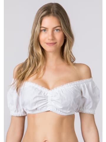 Stockerpoint Dirndlbluse Georgette in weiss