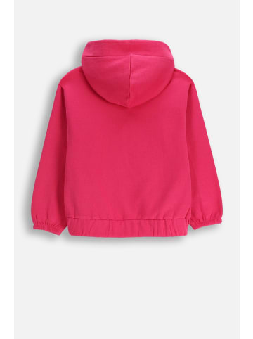 Gefütterte Kapuzenjacke mit Reißverschluss in rosa