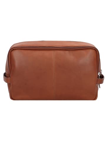Dallas Kulturbeutel Leder 27 cm braun