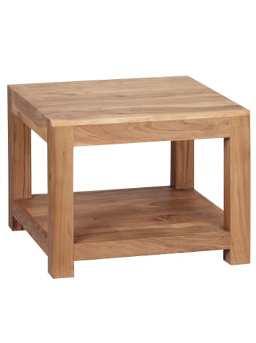Couchtisch MUMBAI Massiv-Holz 60 x 60 cm Wohnzimmer-Tisch in Akazie