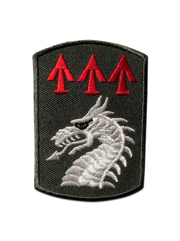 Drache ArmyApplikation Bügelbild inGrün