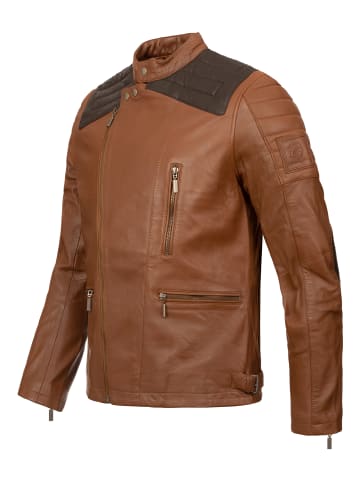 Lederjacke in Hellbraun