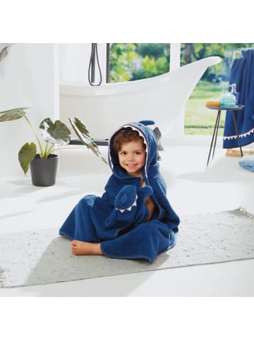 Frottier Kinder-Waschhandschuh in blau