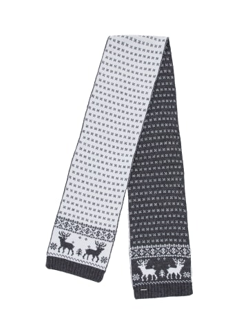 Winterschal Muster in dark grey