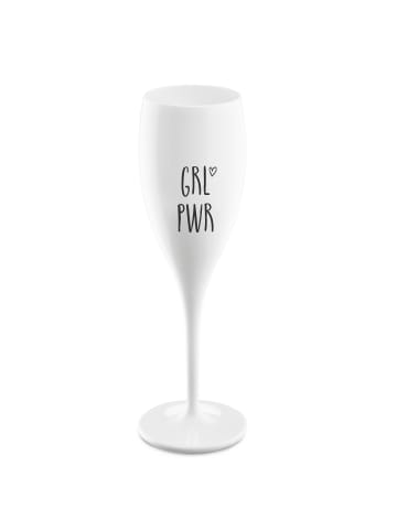 CHEERS No. 1 GRL PWR - Glas 100ml mit Druck in cotton white
