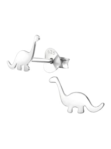 Ohrringe, Ohrstecker DINOSAURIER in 925 Sterling Silber, 2-tlg.