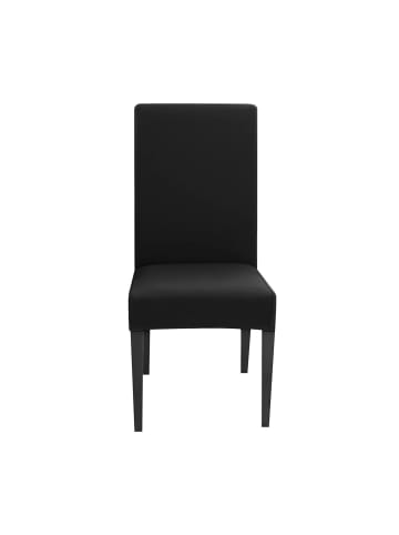Elastische Stuhlhusse Stuhlüberzug in 4x Schwarz