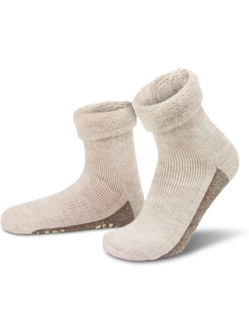 Alpaka-Wollsocken mit ABS-Druck in Natur