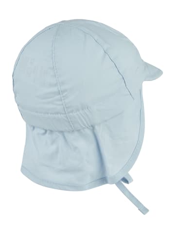 Schirmmütze mit Nackenschutz uni in bleu