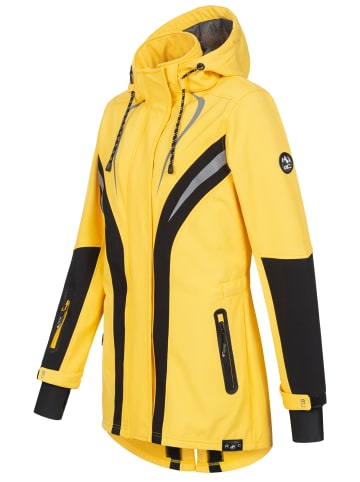 Softshelljacke in Gelb