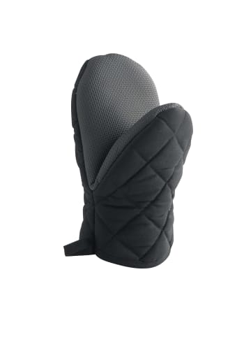 Ofenhandschuh mit Neoprengriff in Schwarz, 24,5 x 14,5 cm