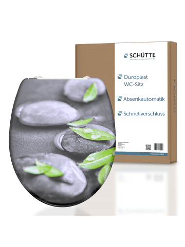 Duroplast WC-Sitz STONE, mit Absenkautomatik und Schnellverschluss