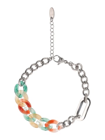 Women Bracelet in Silver Multicolor