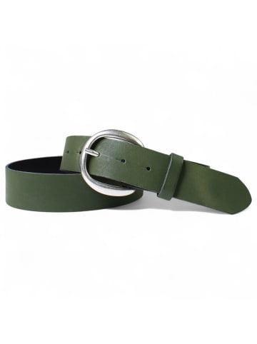 Ledergürtel in Khaki