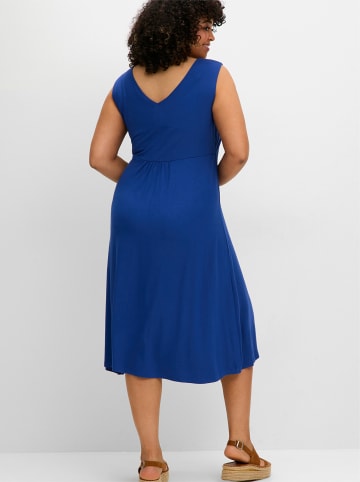 Jerseykleid in blaubeere