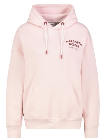 Hoodie mit Sommer Themen Motiv, Kängurutasche in Rosa