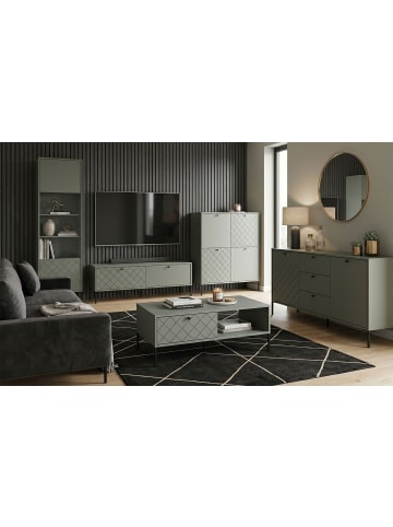 Wohnzimmer-Set 5-teilig Vitoria 564 / 52 / 180cm grün schwarz
