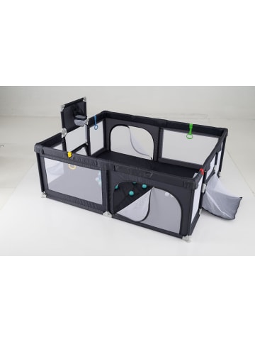 188 x 157cm Laufstall Baby Faltbar in Anthrazit