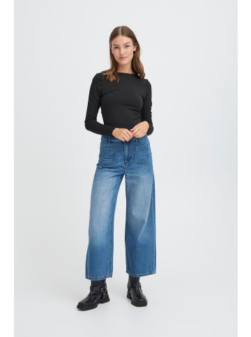 Casual Hose IHPAMMY Regular fit in Medium blue