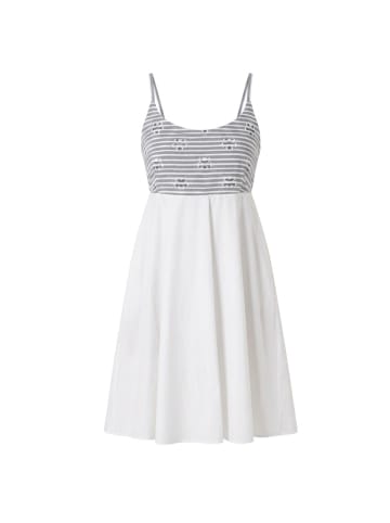 Weiß Baumwolle Damen Kleid