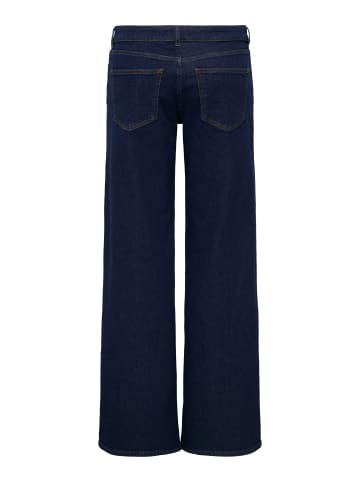 Jeans mit weitem Bein in Dark Blue Denim