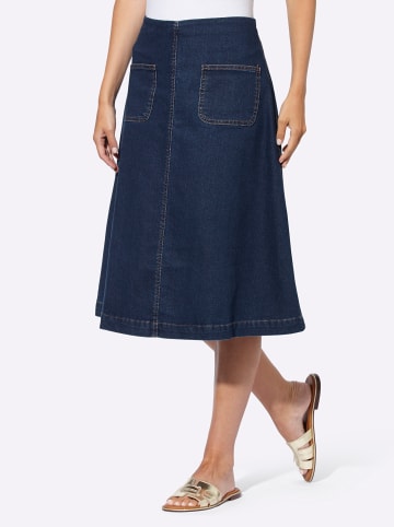 Jeans-Rock in dark blue