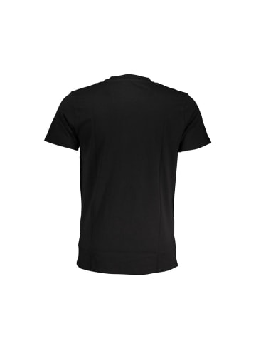 Schwarz Baumwolle Herren T-Shirt