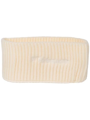 Strick Stirnband mit Logo in Creme