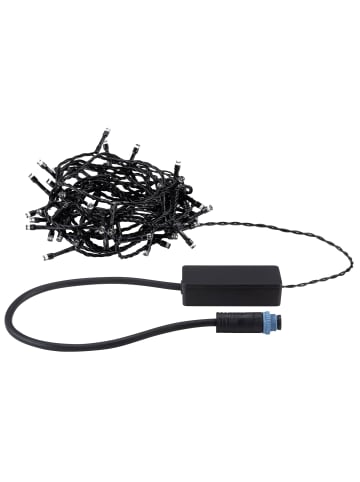 Plug & Shine LED Lichterkette Yuna 3000K 7,4m IP44 1,3W  Schwarz