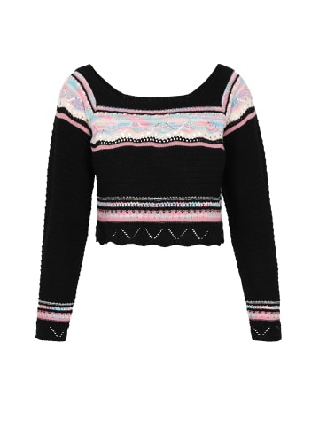 Women Sweater in black multicolor