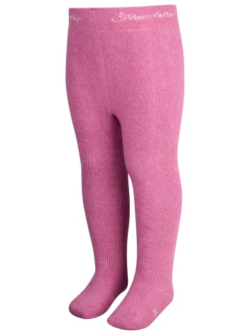 Strumpfhose uni in magenta melange