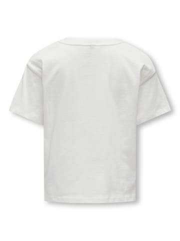 T-Shirt KOGFLOWER MAIKEN CROP S/S in cloud dancer
