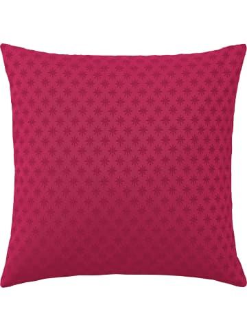 Jacquard, Baumwollmischung Kissenhülle Denia in rot
