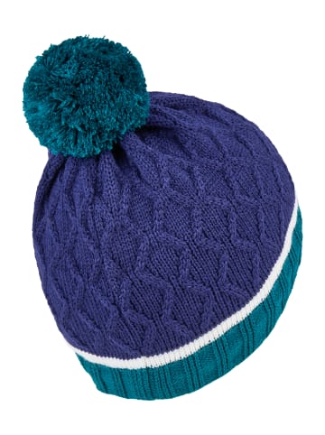 Bommelmütze Struktur in marineblau