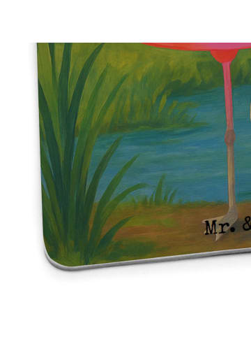 Bierdeckel Flamingo Classic Design ohne Spruch in Weiß