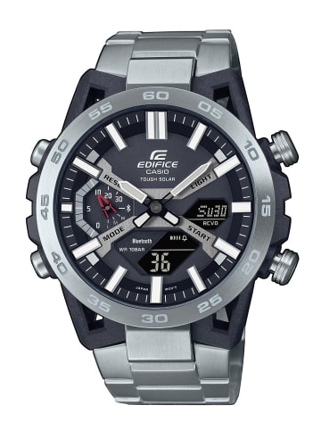 Edifice Herrenuhr Solar Bluetooth Anthrazit / Silber