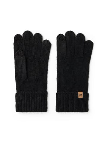 Strickhandschuhe mit Logo in Schwarz
