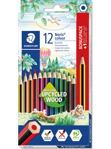 Farbstift Noris Colour ca. 3mm farbig sortiert Packung mit  12 Farben ...