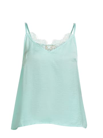 Damen Spitzentop in Aqua