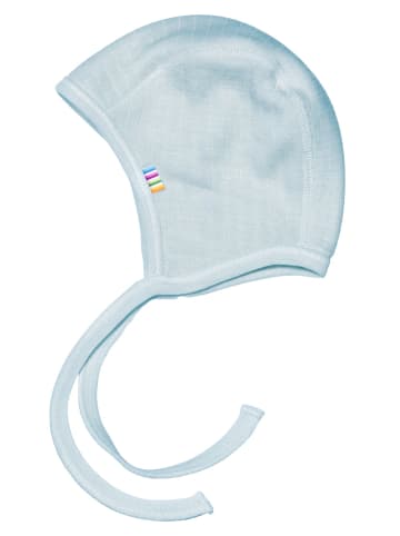Erstlingsmütze aus Merinowolle in light blue