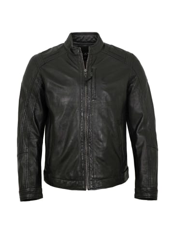 Lederjacke Lammnappa in Schwarz